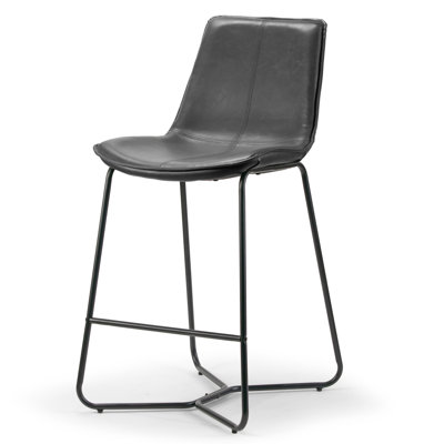 Alivia Upholstered Counter Stool with Metal Frame