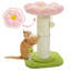 Poteau à griffes PEQULTI, petit arbre à chat, grand griffoir pour chats d'intérieur avec poteau à griffer super épais [Dia = 5,5 po], lit à chat amovible, poteau à griffes avec boule à ressort-1319401796