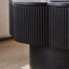 31.84" Modern Coffee Table, Flower Shaped, Black, With Natural Wood Grain, For Apartment, Hidden Storage, Strong Structure, Easy Assembly Shaped Table Grain Veneer, Primary Living Space, Spacious
