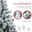 Arbre de 7,5 pi avec 1149 branches, 550 blanc chaud, moelleux, arbre de Noël artificiel Holiday Delight, lumières DEL colorées, feuilles floquées, décoration de base stable