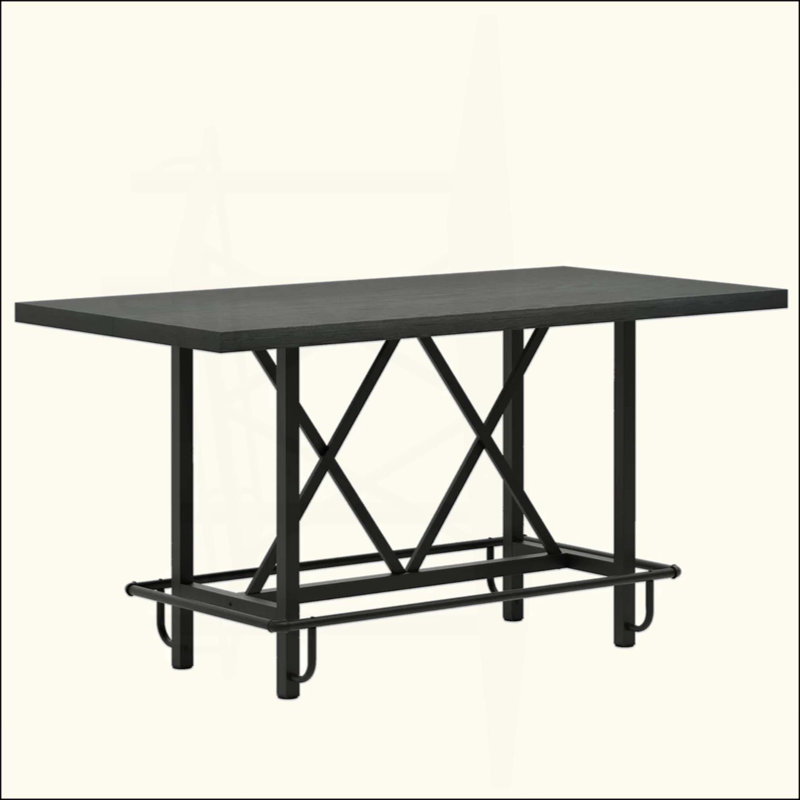 Bar Table,Dining Table,Rectangular Kitchen Table,Coffe Table, Black
