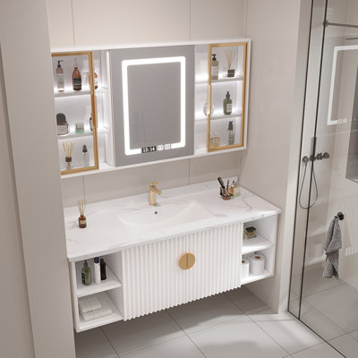 Light luxury modern simple bathroom cabinet