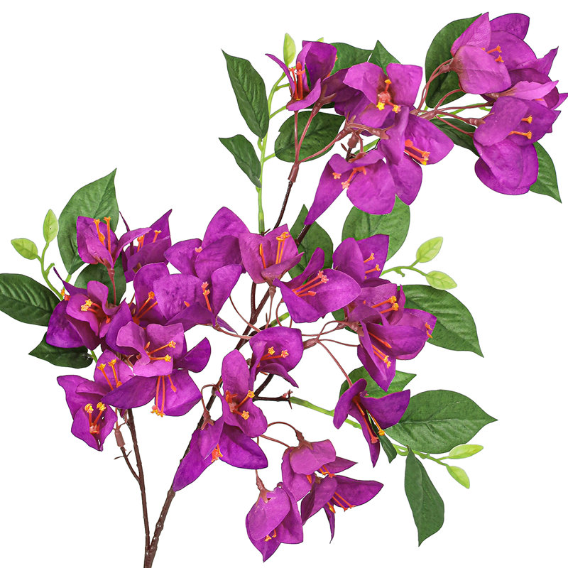 Artificial Bougainvillea Flower Stem Spray, Mauve