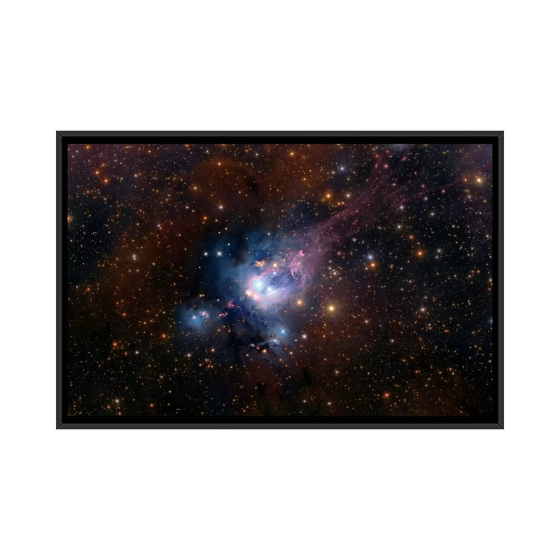 " Stellar Nursery (NGC 7129) " by Robert Gendler, 18" H x 26" W x 1.5" D, Black Framed Canvas, No Mat