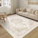  Elegant Modern Machine Woven Area Rug in Beige