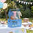 Wooden Baby Shower Crate Closet, Kids Clothes Rack With Storage Box & Hanging Rod, Baby Shower Rack for Toddler Pets Doll, Blue-742139636