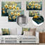 Jardin blanc et jaune, jonquilles de la vie - Jonquilles, art mural salon-1150838754-1150838776