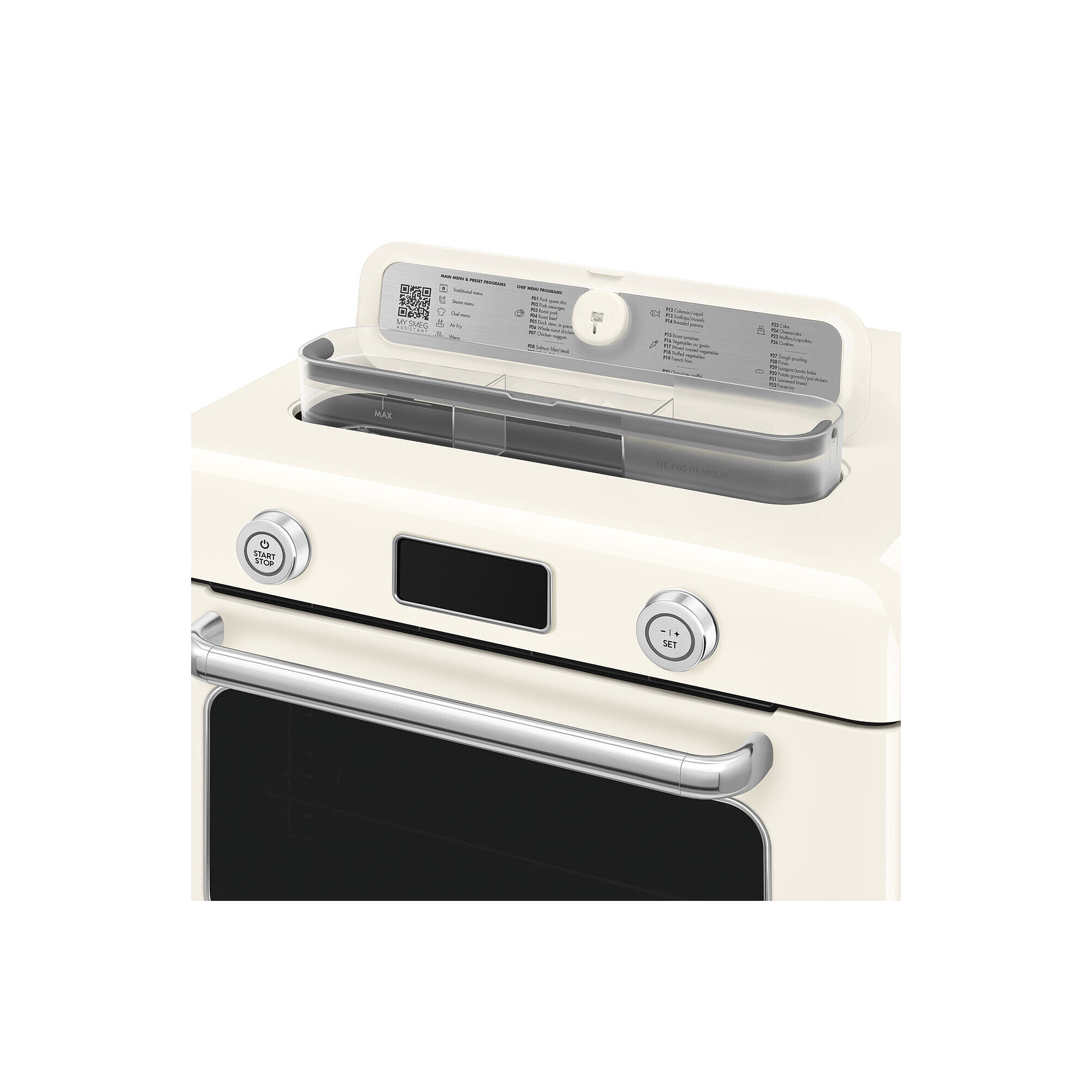 Combi Countertop Air Fry Oven With Steam, Cream Glossy