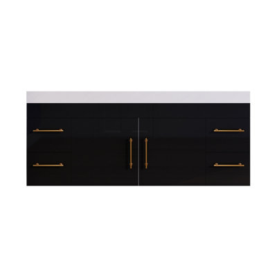 Ensemble de meuble-lavabo double mural 71 "Spring