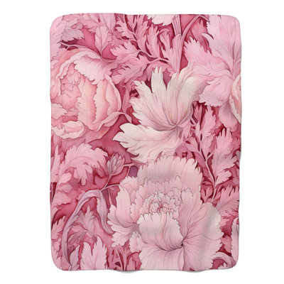 Fleurs roses - couverture de qualité supérieure 1 pièce