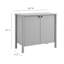 Buffet festonné 2 portes gris clair 35 "Emmeline-106714522
