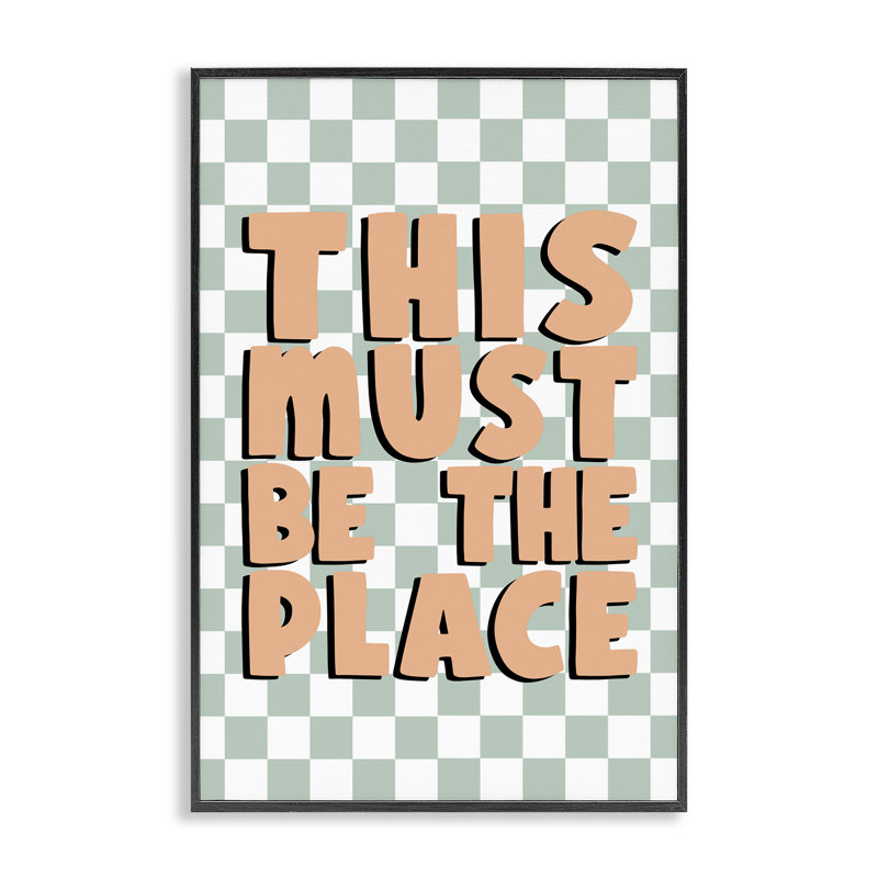 «Retro Must Be The Place», estampe numérique par JJ Design House LLC, Cadre noir, H 24 po x l 16 po