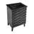 Cascade 24 in. Black Oak Bathroom Vanity With Black, 3-Hole Ceramic Sink Top-100841298