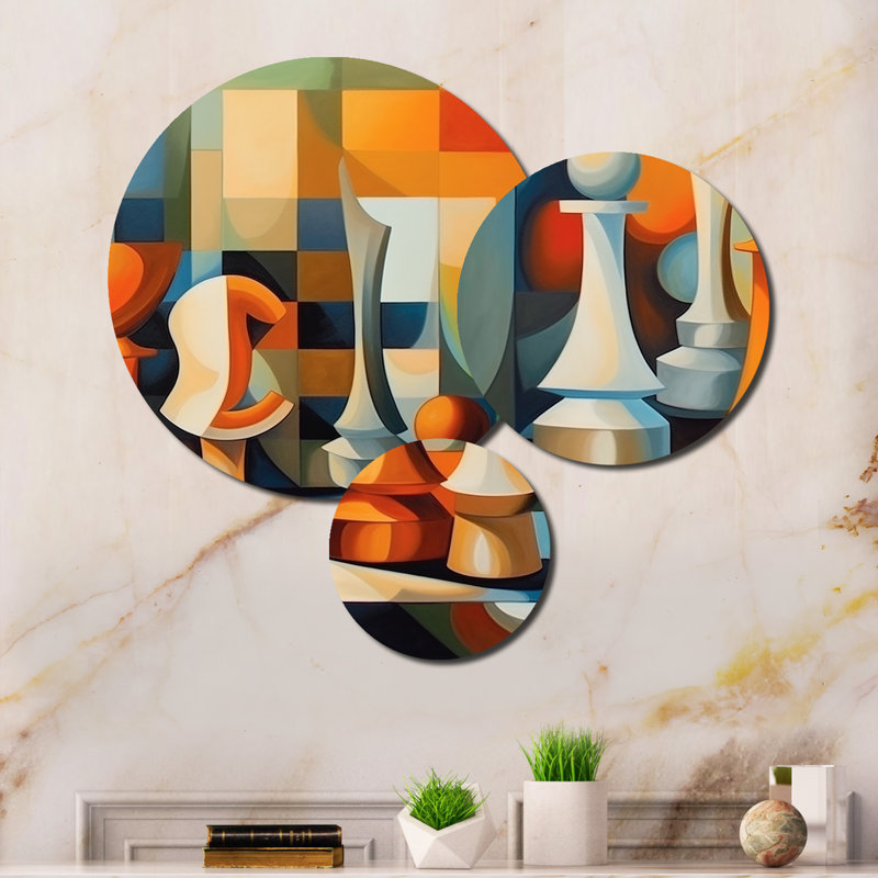 Abstract Wall Decor on Metal