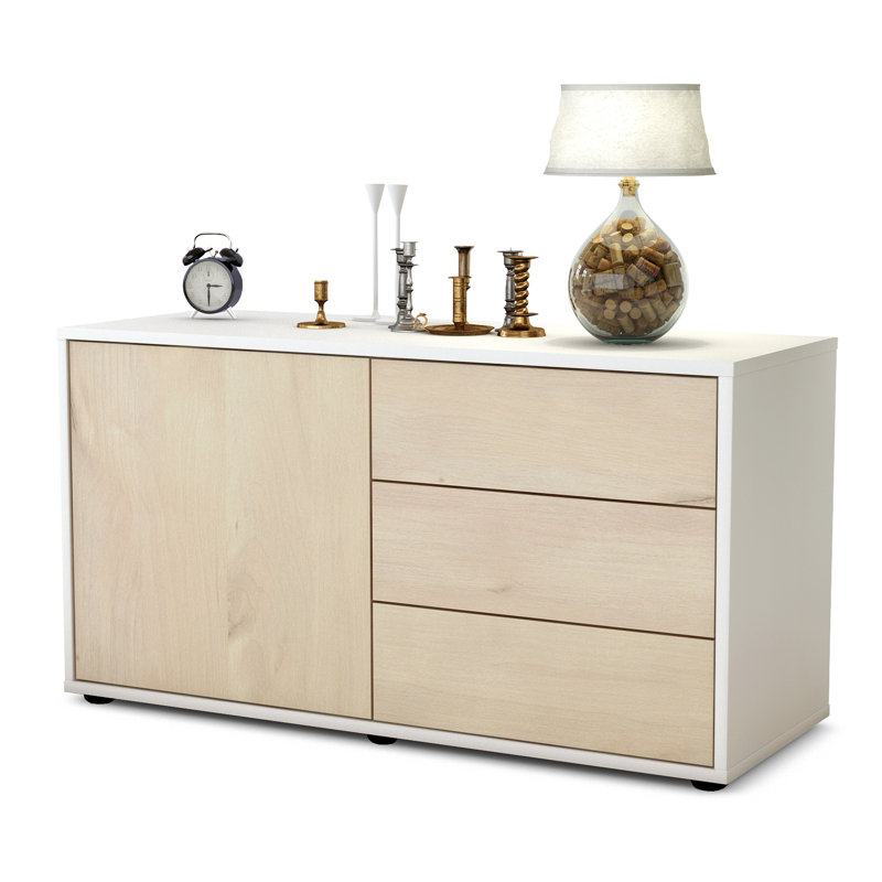 Penny Unfinished TV Stand for TVs up to 40", Cedar / Matte White