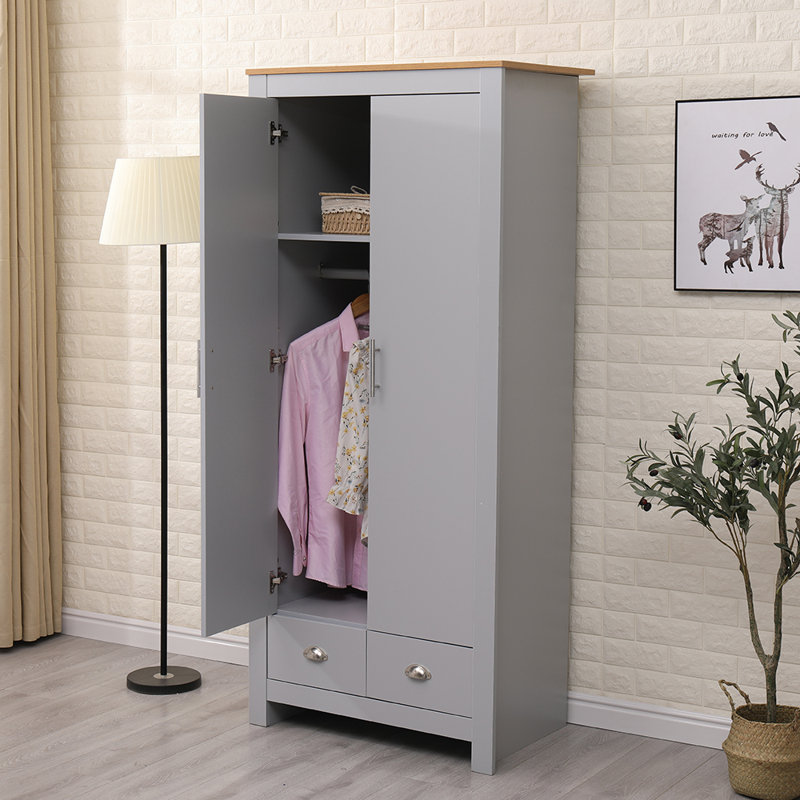 Musani 2 Door Manufactured Wood Wardrobe