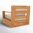 Azul Kauai Brazilian Teak Patio Chair-100259695