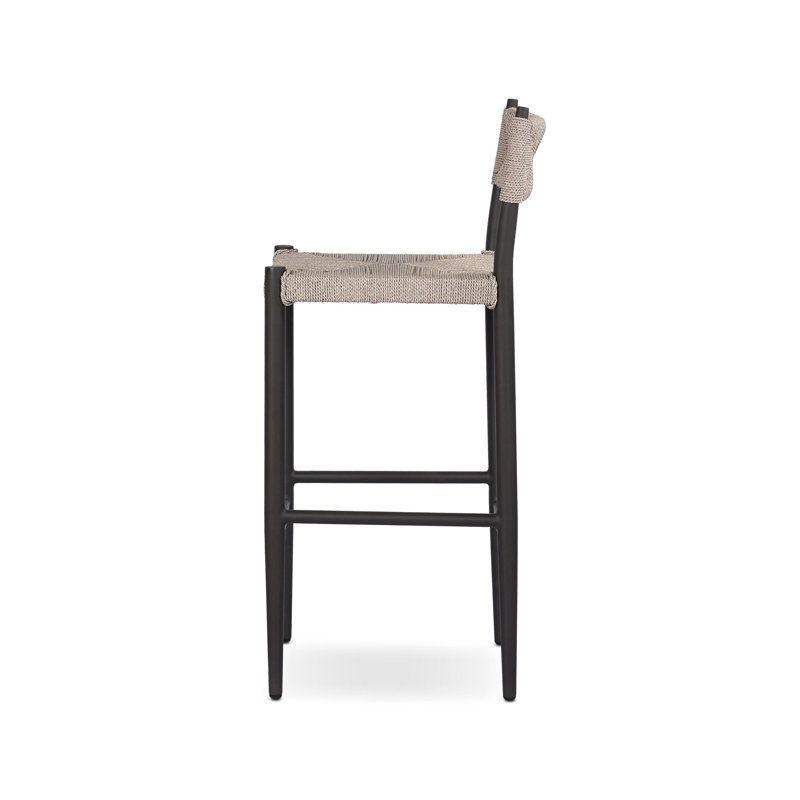 Lomas Outdoor Metal Stool-Bronze-Counter, 30"