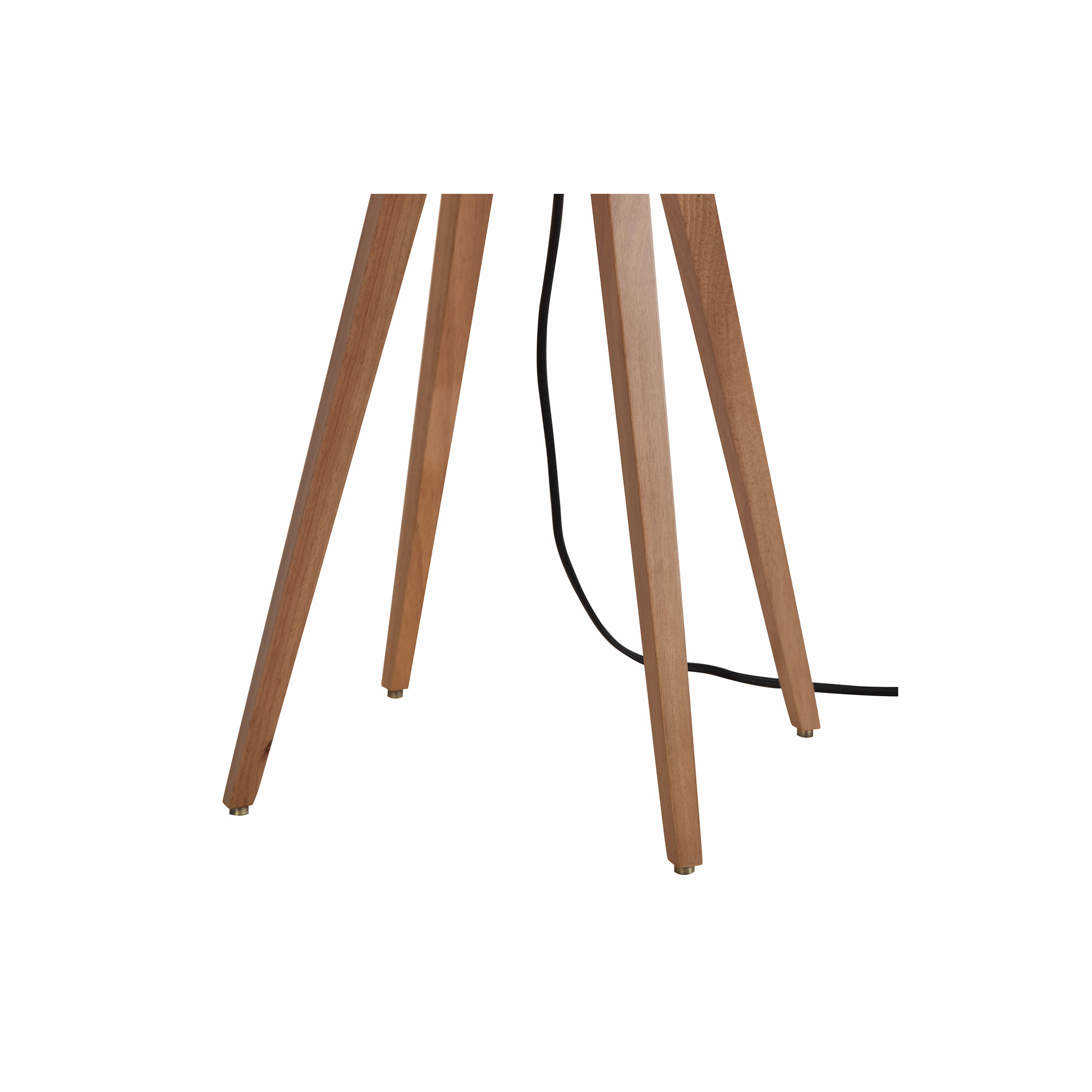 Quattro Solid Wood 31" Tripod Table Lamp, Natural Ash