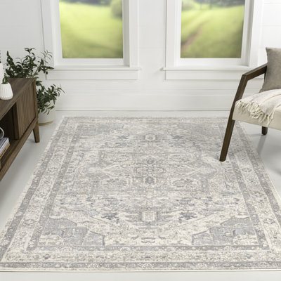 Lilith Vintage Medallion Cream/Light Gray Rug