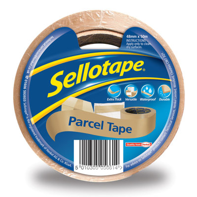 Sellotape Brown High-strength Packaging Tape For Professional&office Use, 3rolls
