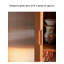 Modern Cherry Display Cabinet, Ribbed Glass & Drawers