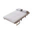 Canapé-lit de 39 po à trois places, réglable et coussin, velours gris, structure en acier, siège de 18,1 po avec lit de 39 po, confortable pour la maison-1901000296-1901000303