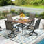 Fauteuils d'extérieur pivotants-408527453