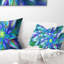 Coussin lombaire floral à fleurs fractales-30735263