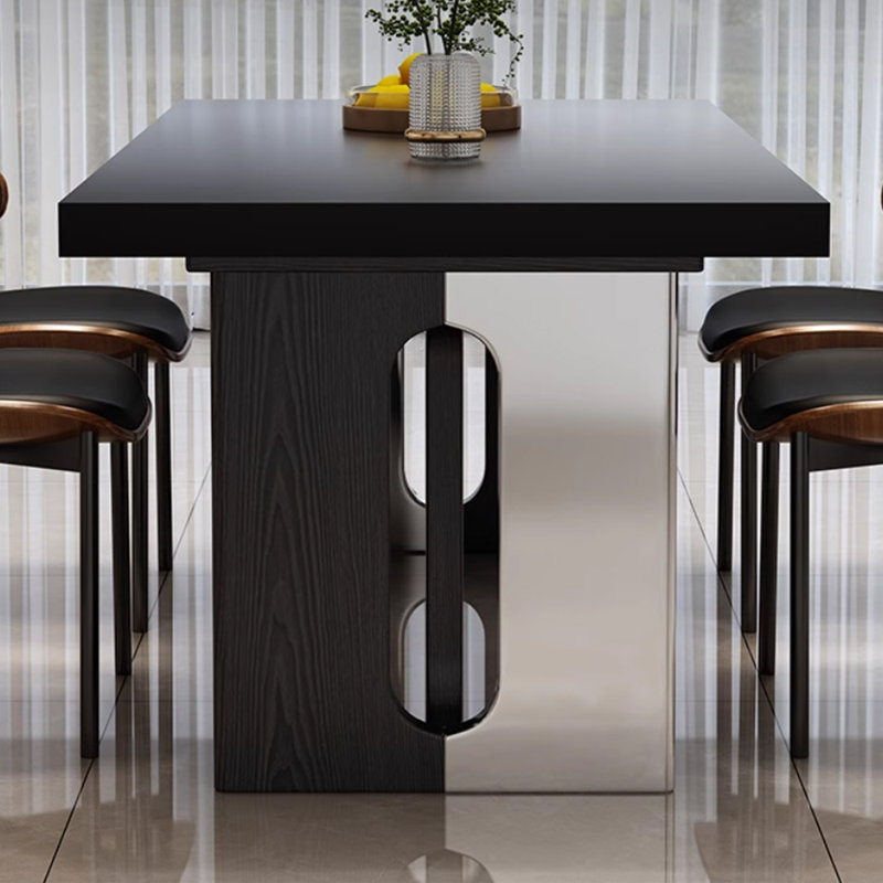Table de salle à manger moderne et minimaliste, H 29,52 po x L 70,86 po x l 31,49 po