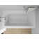 Alcove Soaking Skirt Bathtub with Overflow and Drain