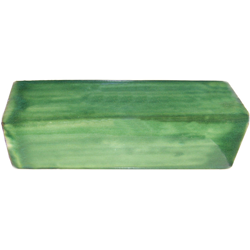 1.75" 5pcs TalaMex Talavera Clay V-Cap, 1.75" W x 6" L, Green