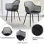 Ensemble de table de salle à manger 5 pièces, table de salle à manger avec 4 chaises en plastique pour la cuisine, la salle à manger et le restaurant (blanc et noir)