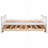 Ajavian Three Drawers Wooden Daybed with Trundle-1561704860-1577153691