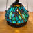 Stained Glass Dragonfly Table Lamp With A Lit Base
