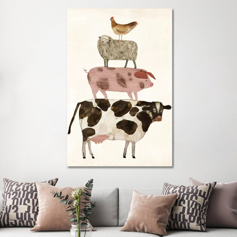 Barnyard Buds IV by Victoria Borges - Wrapped Canvas Print, 152.5 cm H x 101.5 cm W