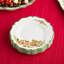 Assiettes à salade de Noël Holly Tree - Ensemble de 4 assiettes de Noël en mélamine avec motif d'arbre de fête, durable et résistant aux bris et lavable au lave-vaisselle