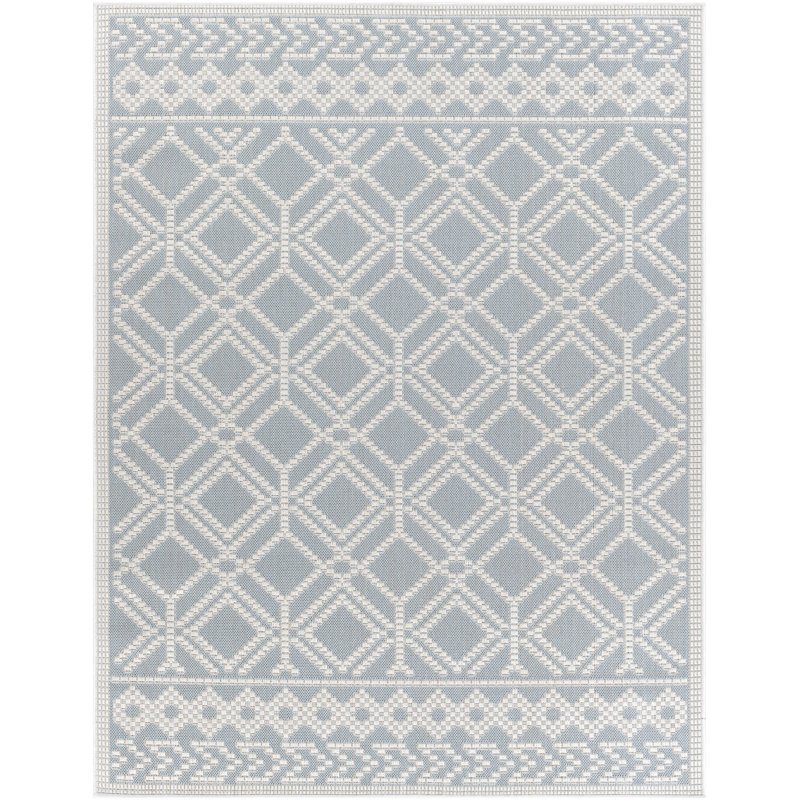 Worceer Geometric Indoor / Outdoor Rug, Rectangle 5'3" x 7'