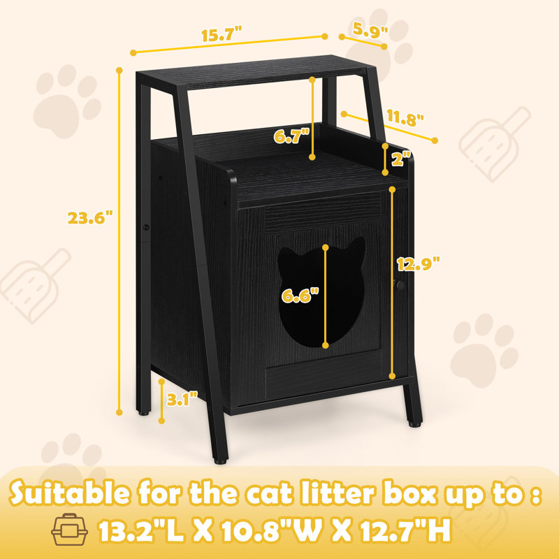 Maison pour chat Endrik, Noir