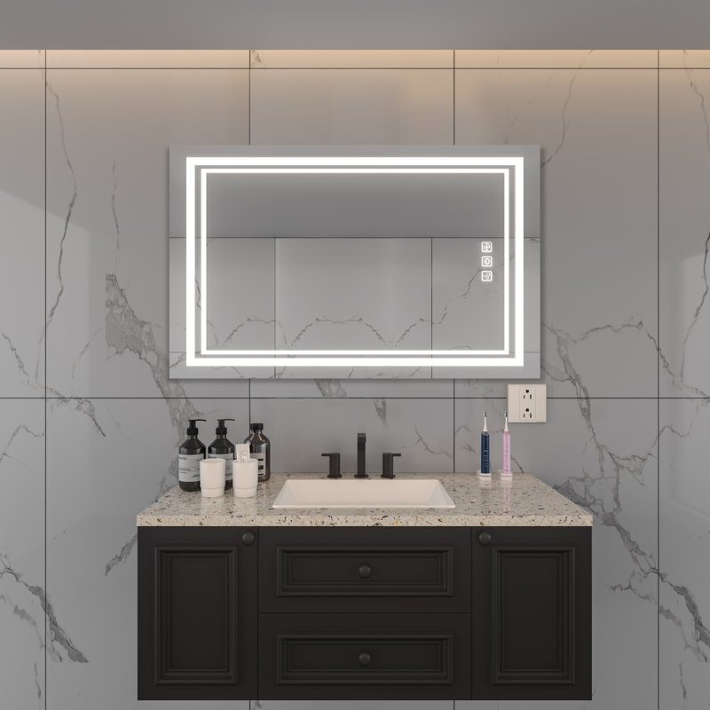 Kaeleah Flat Wall Mirror, 36" X 28"