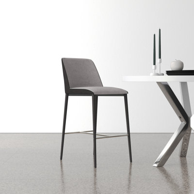 Renee Upholstered Stool with Metal Frame