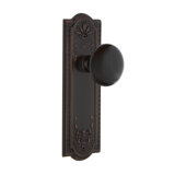 Meadows Plate with Black Porcelain Door Knob