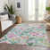 Machine Washable Indoor/Outdoor Chayden ACN1088 Teal Rug
