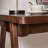 47" Solid Rubber Wood Computer Desk, Extra Thick 1.38" Top, Retro Walnut, A-Frame Leg