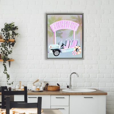 Cadre flottant pour voiture de plage, été par Ziwei Li