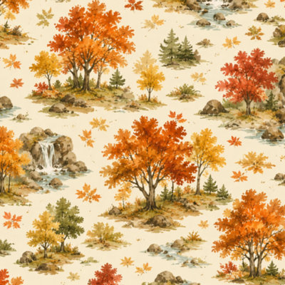 Papier peint adhésif pelez et collez Glade Creek Grist Mill nostalgia flamboyant couleurs d'automne West Virginia Papier peint amovible mural auto-adhésif pour les armoires de cuisine de chambre à coucher 17,7 po x 118 po