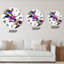 Multicolore motif de peinture sans soudure I - horloge murale moderne-817774560