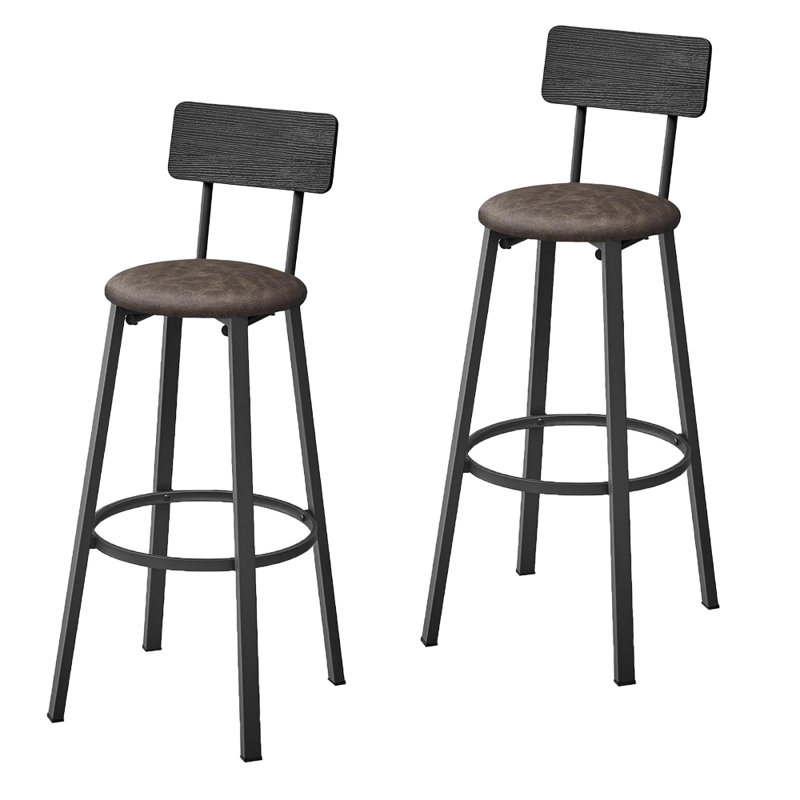 Bar Stool, Brown, Gray