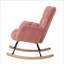 Fauteuil berçant et oscillant rembourré avec tissu-130146335-130146336