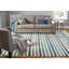 Tapis gris / bleu rayé Nathalia-124586824